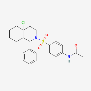 N-{4-[(4a-chloro-1-phenyloctahydroisoquinolin-2(1H)-yl)sulfonyl]phenyl}acetamide