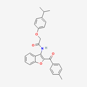 N-{2-[(4-methylphenyl)carbonyl]-1-benzofuran-3-yl}-2-[4-(propan-2-yl)phenoxy]acetamide