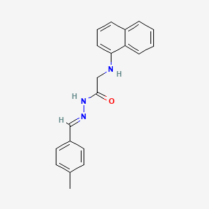 molecular formula C20H19N3O B11567359 N'-[(E)-(4-Methylphenyl)methylidene]-2-[(naphthalen-1-YL)amino]acetohydrazide 