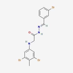 N'-[(E)-(3-Bromophenyl)methylidene]-2-[(3,5-dibromo-4-methylphenyl)amino]acetohydrazide