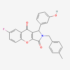 7-Fluoro-1-(3-hydroxyphenyl)-2-(4-methylbenzyl)-1,2-dihydrochromeno[2,3-c]pyrrole-3,9-dione