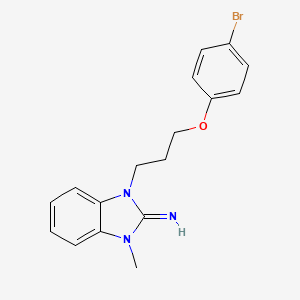 1-[3-(4-bromophenoxy)propyl]-3-methyl-1,3-dihydro-2H-benzimidazol-2-imine