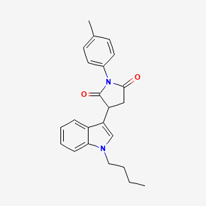 3-(1-butyl-1H-indol-3-yl)-1-(4-methylphenyl)pyrrolidine-2,5-dione