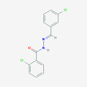 2-chloro-N'-[(E)-(3-chlorophenyl)methylidene]benzohydrazide