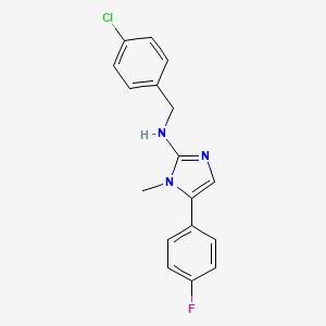 N-(4-chlorobenzyl)-5-(4-fluorophenyl)-1-methyl-1H-imidazol-2-amine