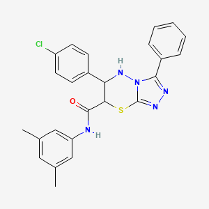 6-(4-chlorophenyl)-N-(3,5-dimethylphenyl)-3-phenyl-6,7-dihydro-5H-[1,2,4]triazolo[3,4-b][1,3,4]thiadiazine-7-carboxamide