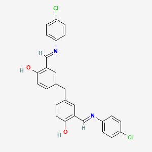 4,4'-methanediylbis(2-{(E)-[(4-chlorophenyl)imino]methyl}phenol)