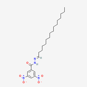 molecular formula C23H36N4O5 B11567518 N'-[(1E)-hexadecylidene]-3,5-dinitrobenzohydrazide 