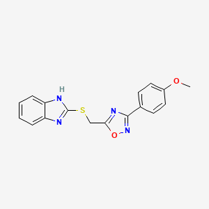 2-({[3-(4-methoxyphenyl)-1,2,4-oxadiazol-5-yl]methyl}sulfanyl)-1H-benzimidazole