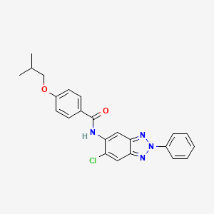 N-(6-chloro-2-phenyl-2H-benzotriazol-5-yl)-4-(2-methylpropoxy)benzamide