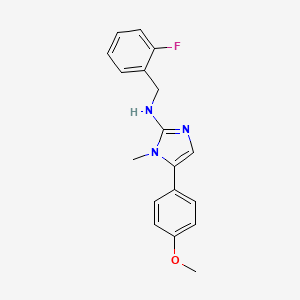 N-(2-fluorobenzyl)-5-(4-methoxyphenyl)-1-methyl-1H-imidazol-2-amine