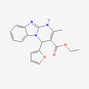 Ethyl 4-(2-furyl)-2-methyl-1,4-dihydropyrimido[1,2-a]benzimidazole-3-carboxylate