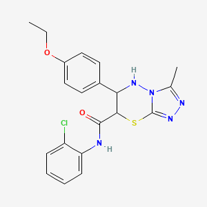 N-(2-chlorophenyl)-6-(4-ethoxyphenyl)-3-methyl-6,7-dihydro-5H-[1,2,4]triazolo[3,4-b][1,3,4]thiadiazine-7-carboxamide