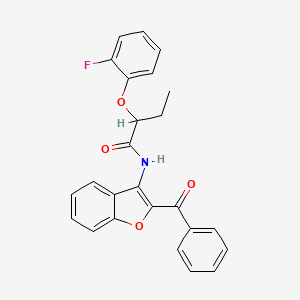 N-(2-benzoyl-1-benzofuran-3-yl)-2-(2-fluorophenoxy)butanamide