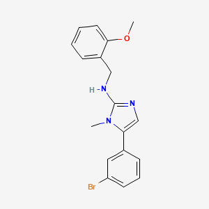 molecular formula C18H18BrN3O B11567676 5-(3-bromophenyl)-N-(2-methoxybenzyl)-1-methyl-1H-imidazol-2-amine 