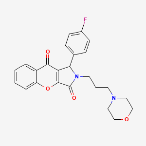 1-(4-Fluorophenyl)-2-[3-(morpholin-4-yl)propyl]-1,2-dihydrochromeno[2,3-c]pyrrole-3,9-dione