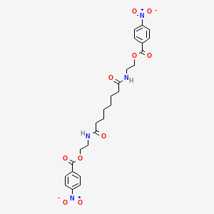 2-(7-{[2-(4-Nitrobenzoyloxy)ethyl]carbamoyl}heptanamido)ethyl 4-nitrobenzoate