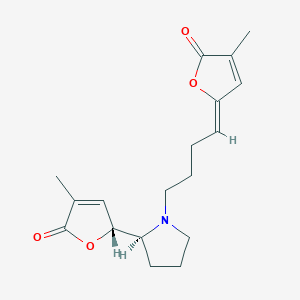 molecular formula C18H23NO4 B1156770 Pandamarilactonine B CAS No. 303008-81-3