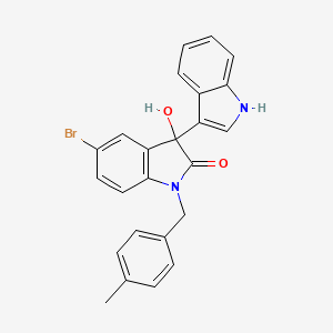 5'-bromo-3'-hydroxy-1'-(4-methylbenzyl)-1',3'-dihydro-1H,2'H-3,3'-biindol-2'-one