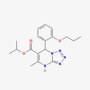 Propan-2-yl 5-methyl-7-(2-propoxyphenyl)-4,7-dihydrotetrazolo[1,5-a]pyrimidine-6-carboxylate