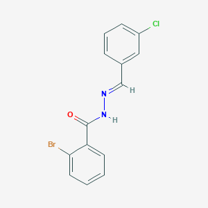 molecular formula C14H10BrClN2O B11567819 2-bromo-N'-[(E)-(3-chlorophenyl)methylidene]benzohydrazide 