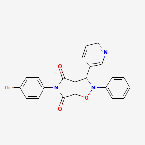 5-(4-bromophenyl)-2-phenyl-3-(pyridin-3-yl)dihydro-2H-pyrrolo[3,4-d][1,2]oxazole-4,6(3H,5H)-dione