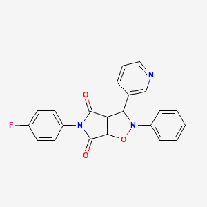 5-(4-fluorophenyl)-2-phenyl-3-(pyridin-3-yl)dihydro-2H-pyrrolo[3,4-d][1,2]oxazole-4,6(3H,5H)-dione