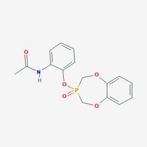 N-{2-[(3-oxido-3,4-dihydro-2H-1,5,3-benzodioxaphosphepin-3-yl)oxy]phenyl}acetamide