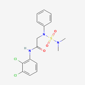 molecular formula C16H17Cl2N3O3S B11567875 N-(2,3-Dichlorophenyl)-2-[(dimethylsulfamoyl)(phenyl)amino]acetamide 