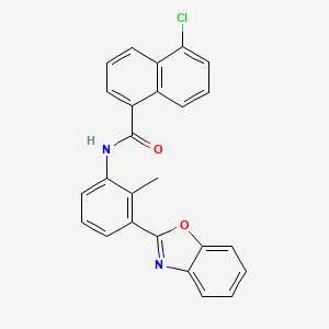 N-[3-(1,3-benzoxazol-2-yl)-2-methylphenyl]-5-chloronaphthalene-1-carboxamide