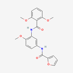 N-(3-{[(2,6-dimethoxyphenyl)carbonyl]amino}-4-methoxyphenyl)furan-2-carboxamide