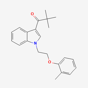 2,2-dimethyl-1-{1-[2-(2-methylphenoxy)ethyl]-1H-indol-3-yl}propan-1-one