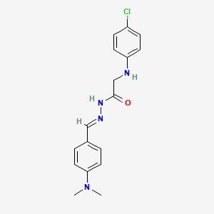 2-[(4-Chlorophenyl)amino]-N'-[(E)-[4-(dimethylamino)phenyl]methylidene]acetohydrazide