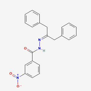 N'-(1,3-diphenylpropan-2-ylidene)-3-nitrobenzohydrazide