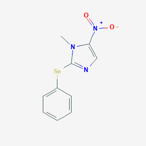 molecular formula C10H9N3O2Se B115680 1-Methyl-5-nitro-2-(phenylseleno)-1H-imidazole CAS No. 141363-30-6