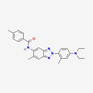 N-{2-[4-(diethylamino)-2-methylphenyl]-6-methyl-2H-benzotriazol-5-yl}-4-methylbenzamide