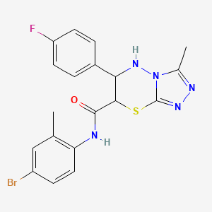 N-(4-bromo-2-methylphenyl)-6-(4-fluorophenyl)-3-methyl-6,7-dihydro-5H-[1,2,4]triazolo[3,4-b][1,3,4]thiadiazine-7-carboxamide