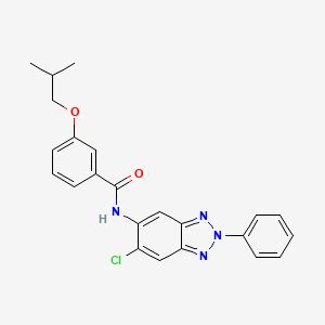 N-(6-chloro-2-phenyl-2H-benzotriazol-5-yl)-3-(2-methylpropoxy)benzamide