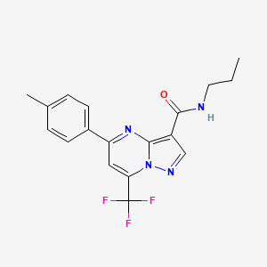 5-(4-methylphenyl)-N-propyl-7-(trifluoromethyl)pyrazolo[1,5-a]pyrimidine-3-carboxamide