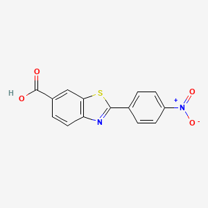 6-Benzothiazolecarboxylic acid, 2-(4-nitrophenyl)-