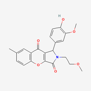 1-(4-Hydroxy-3-methoxyphenyl)-2-(2-methoxyethyl)-7-methyl-1,2-dihydrochromeno[2,3-c]pyrrole-3,9-dione