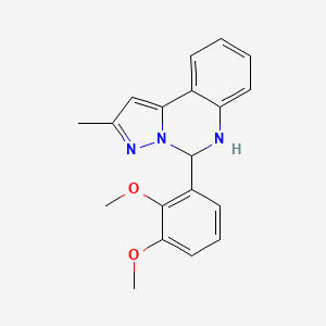 5-(2,3-Dimethoxyphenyl)-2-methyl-5,6-dihydropyrazolo[1,5-c]quinazoline