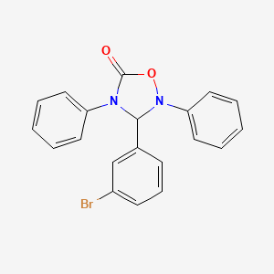 3-(3-Bromophenyl)-2,4-diphenyl-1,2,4-oxadiazolidin-5-one