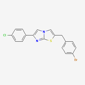 2-(4-Bromobenzyl)-6-(4-chlorophenyl)imidazo[2,1-b][1,3]thiazole