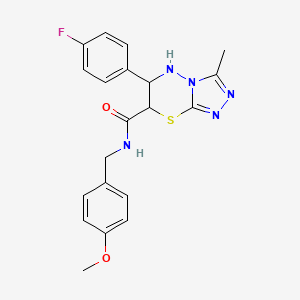 6-(4-fluorophenyl)-N-(4-methoxybenzyl)-3-methyl-6,7-dihydro-5H-[1,2,4]triazolo[3,4-b][1,3,4]thiadiazine-7-carboxamide