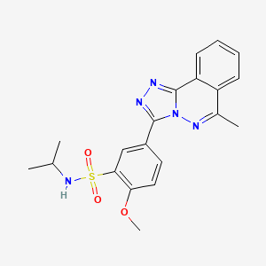 2-methoxy-5-(6-methyl[1,2,4]triazolo[3,4-a]phthalazin-3-yl)-N-(propan-2-yl)benzenesulfonamide