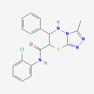 N-(2-chlorophenyl)-3-methyl-6-phenyl-6,7-dihydro-5H-[1,2,4]triazolo[3,4-b][1,3,4]thiadiazine-7-carboxamide