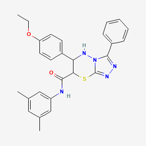 N-(3,5-dimethylphenyl)-6-(4-ethoxyphenyl)-3-phenyl-6,7-dihydro-5H-[1,2,4]triazolo[3,4-b][1,3,4]thiadiazine-7-carboxamide