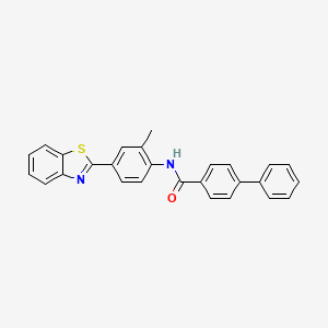 N-[4-(1,3-benzothiazol-2-yl)-2-methylphenyl]biphenyl-4-carboxamide