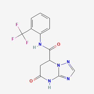 5-oxo-N-[2-(trifluoromethyl)phenyl]-4,5,6,7-tetrahydro[1,2,4]triazolo[1,5-a]pyrimidine-7-carboxamide